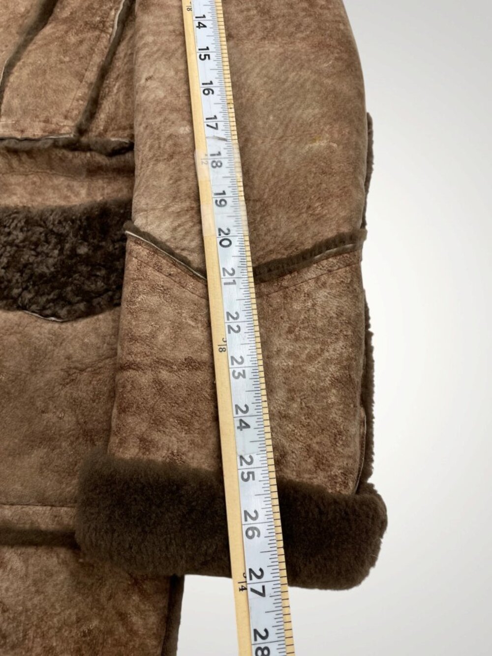 LEATHER ATTIC Shearling Sheepskin Fur Leather Wool Vintage Jacket Coat Men’s 46 - Picture 11 of 15